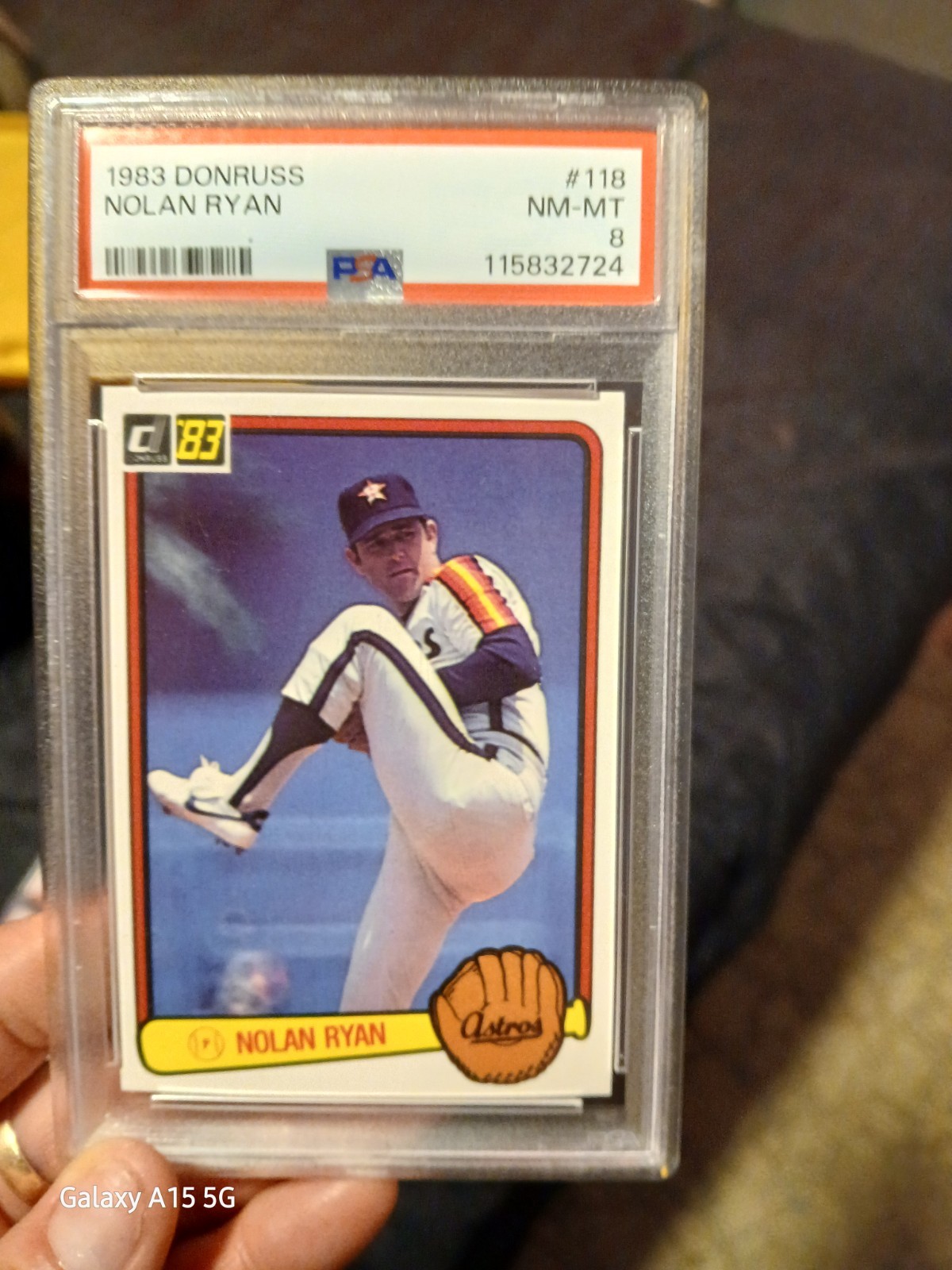 1983 Donruss Nolan Ryan #118 PSA 8 Baseball Card Houston Astros