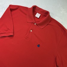 Brooks Brothers Red Performance Polo Shirt Men s Large Short Sleeve Cotton