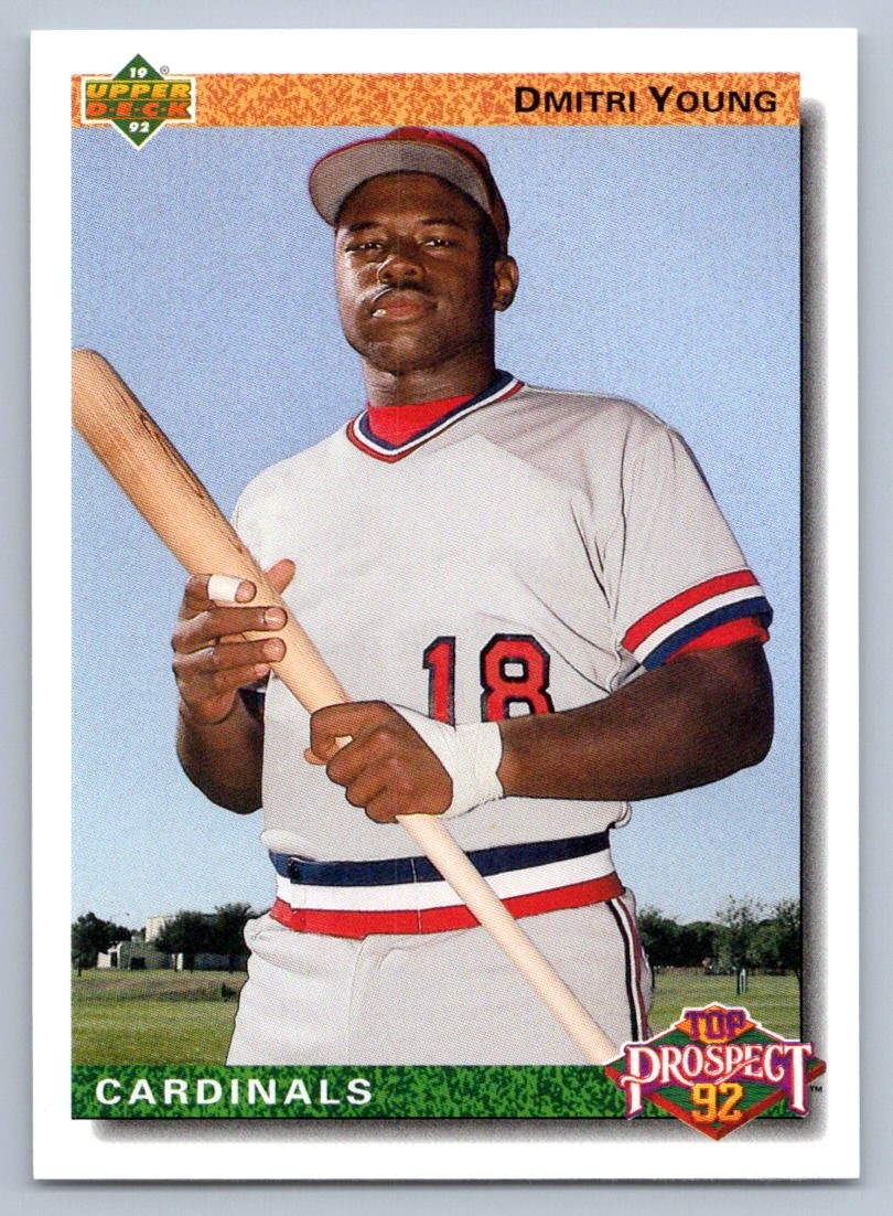 1992 Upper Deck Dmitri Young #58 St. Louis Cardinals