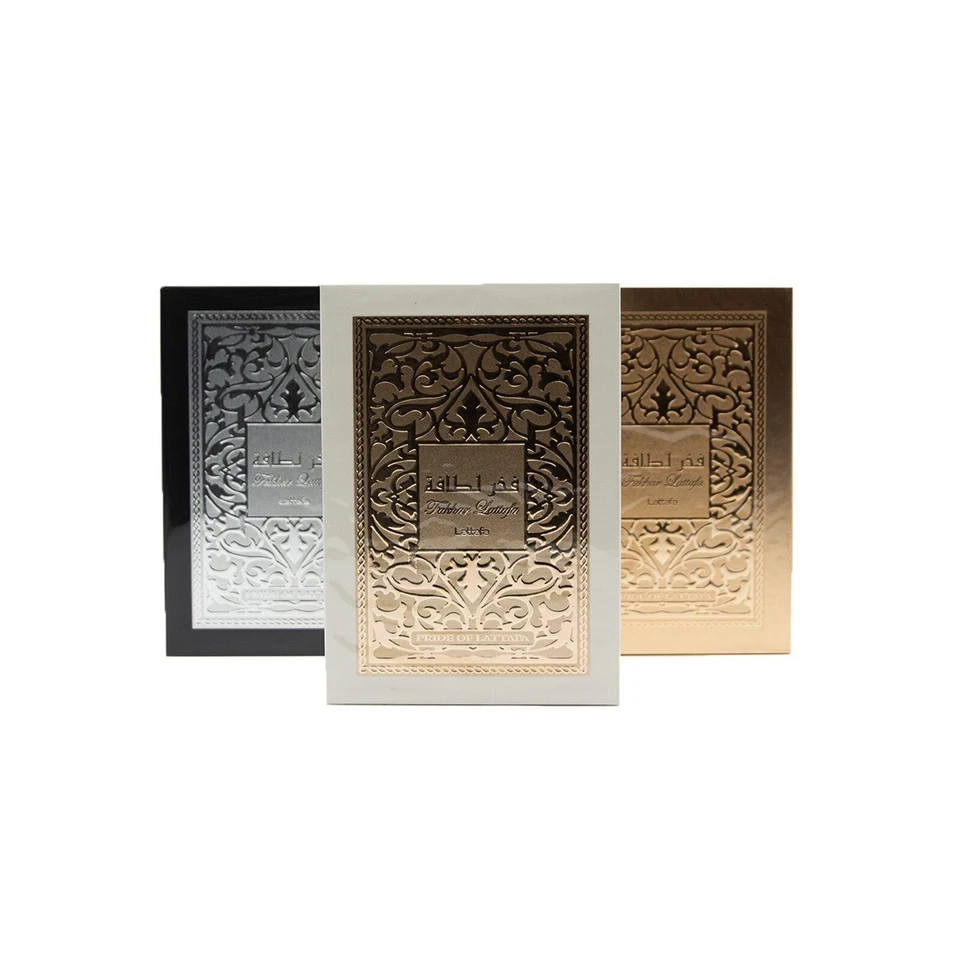 Lattafa Fakhar Eau de Parfum 3,4 oz (100 ml) | para homens ou mulheres | Branco • Prata - Imagem 3 de 4