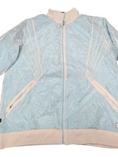 Vintage Nike Air Jordan Track Jacket White Baby Blue 90s Y2K Men 3XLT