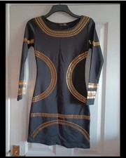 Ladies Black & Gold Dress