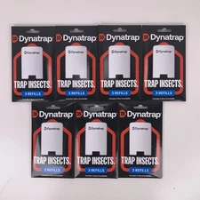 (7) DynaTrap 3 Pack Indoor Fly Trap 21 Glue Card Refills DT3007 New Sealed