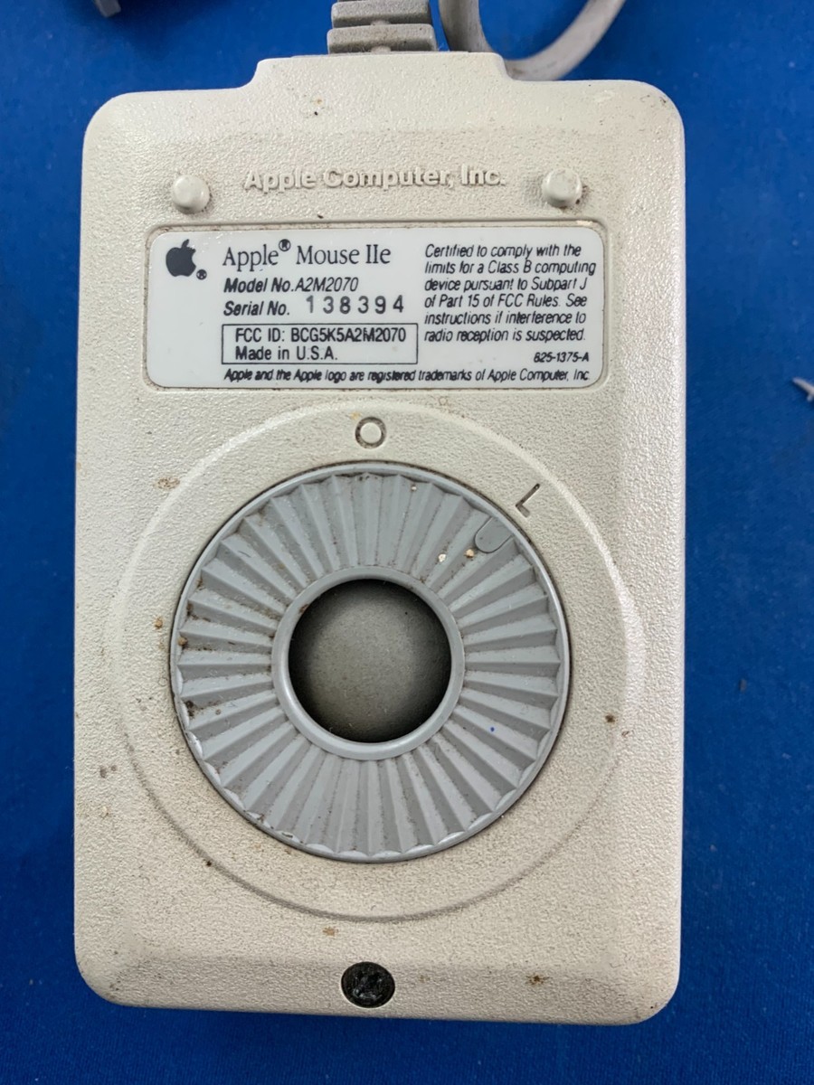 Apple Mouse IIe Vintage Desktop Apple II Macintosh Serial M0100