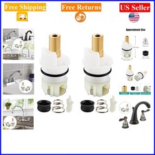 2-Pack Faucet Stem Assembly Replacement Kit for Delta Two-Handle Faucets, Bra...