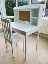 GLTC Tall Whittington desk with storage, Nelson chair - NEVER USED, perfect cond