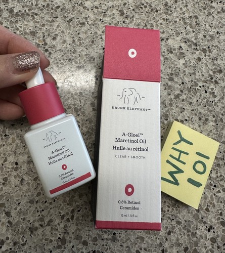 Drunk Elephant A-Gloei Maretinol Oil - .5% Retinol Ceramides .5oz/15mL $42 - Picture 4 of 20