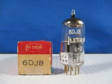 Hytron 6DJ8 ECC88 Vacuum Tube Gold Pins TV-7 Tested