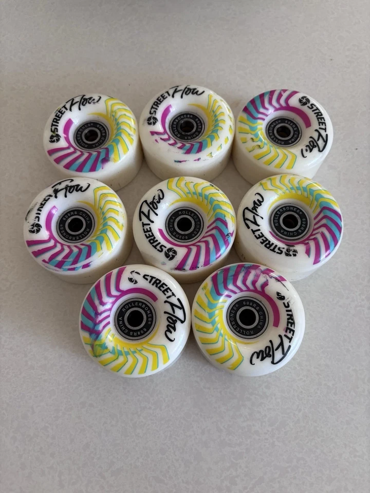 Atom Wheels Atom Tone Skate Wheels 8 Pack pink yellow Rollerbones & Skateboard - Image 3 of 4