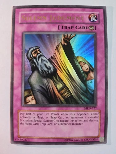 Yu-Gi-Oh! Solemn Judgment MRD-EN127 Metal Raiders Ultra Rare Konami English MP