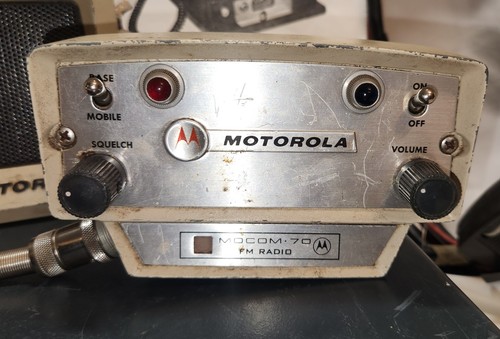 Vintage Motorola Mocom 70 Steuerkopf, Mikrofon, Lautsprecher, Sender - Bild 4 von 13