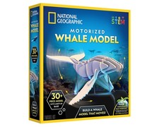 Blue Marble National Geographic Motorized Whale 3D Wooden Model Kit