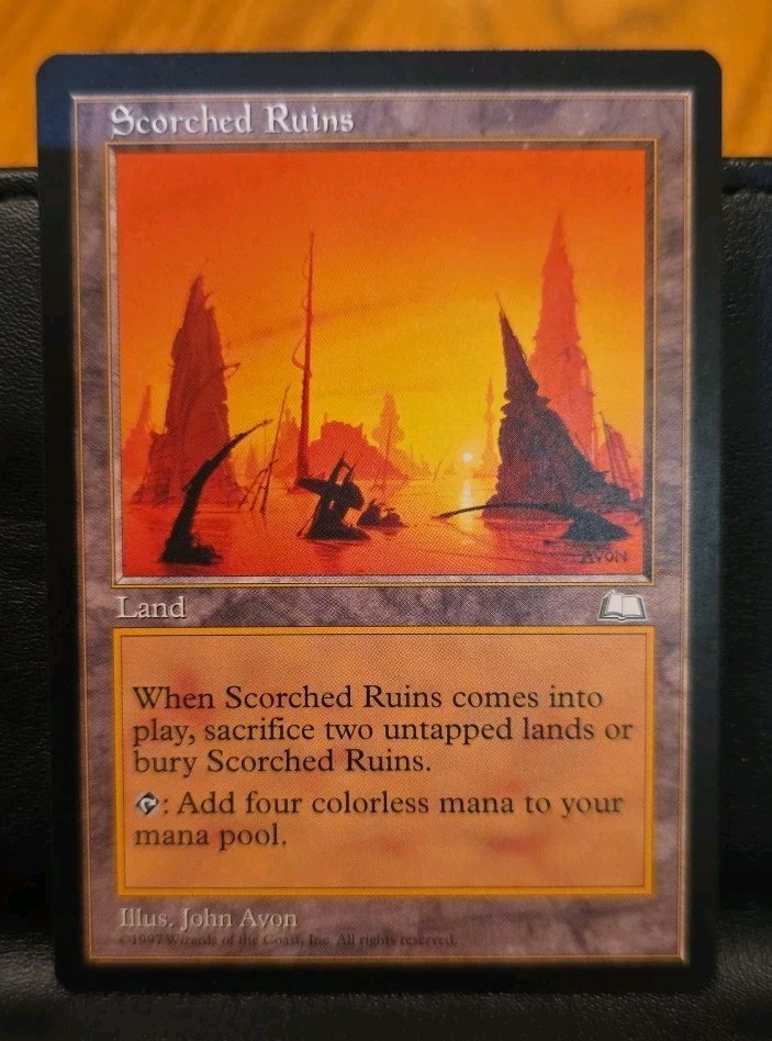 Magic: The Gathering Scorched Ruins Land Weatherlight Rare NM/NP