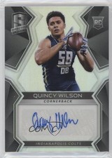 2017 Panini Spectra Rookie Auto 10/199 Quincy Wilson #175 Auto tj0