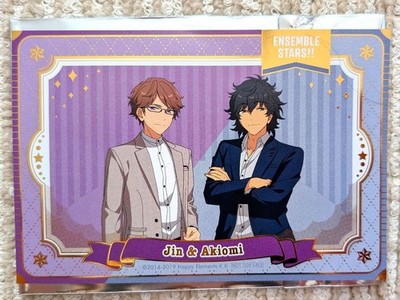 Ensemble Stars! Jin Sagami Akihiko Kujito Foil Postcard Collectible Item