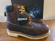 Die Hard Crusader Rust Size 9M Men's DH60260 Composite Toe Worker Boots 