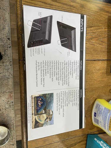 Supersonic 12” Portable LED TV With FM Radio - Picture 2 of 3