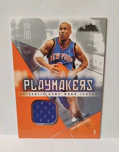 2004-05 Fleer Showcase Playmakers #PM-SM Jersey 159/300 Stephon Marbury NM-MINT - Picture 2 of 5