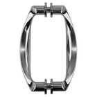 CRL Polished Chrome 6" Sculptural Back-to-Back Pull Handle SSDP6CH