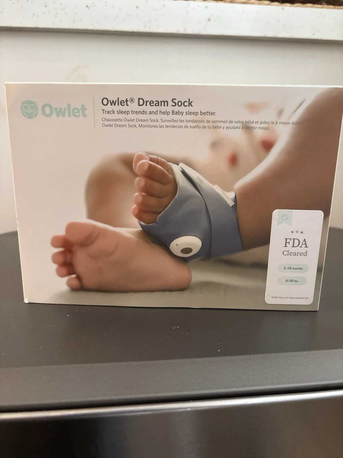 Owlet Dream Sock Baby Monitor Bedtime Blue