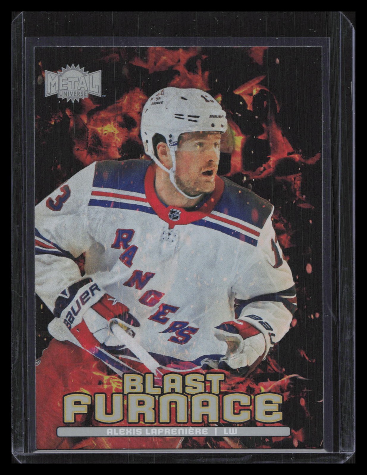 2024-25 SkyBox Metal Universe #BF-19 Alexis Lafreniere Blast Furnace