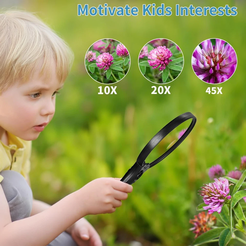 Large Magnifying Glass with Light 10X 20X 45X Illuminated Handheld Magnifier.... - Image 3 of 4