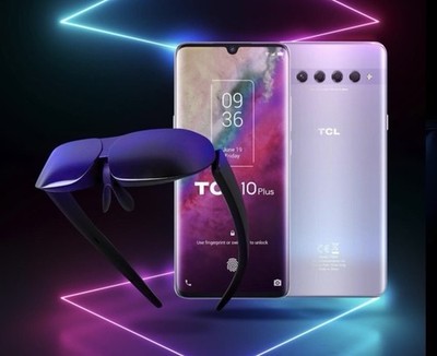 TCL MOLED G Smart Glasses and Smartphone Set Starry Night Silver Bluetooth USB