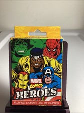 Marvel Comic Heroes By Aquarius, 52 Marvel Comic Heroes Playing Cards, Brand New