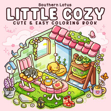 Little Cozy: Coloring Book for Adults and Teens Featuring Hygge Corners and Pock