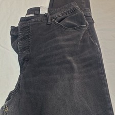 Distressed and Faded Black Time And Tru Size 18 High Rise Curvy Jeans