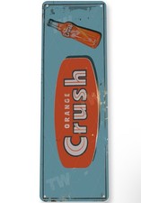 ORANGE CRUSH TIN SIGN MADE FROM FRESH ORANGES...