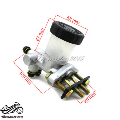 Hydraulic Brake Caliper Master Cylinder Assembly For 8" -12" Go Kart Golf Cart E - Foto 10