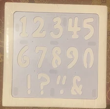 CREATIVE MEMORIES CREATIVE CUTS PLAYFUL NUMBERS PATTERN NIP