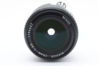 Nikon Ai Nikkor 28mm f/3.5 MF Wide Angle Lens F Mount Japan