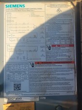 siemens 82ADE6FAG  pump control panel