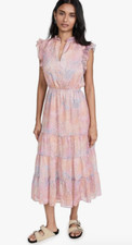 BB Dakota by Steve Madden Women's Dreaming of Waves Sleeveless Midi Dress Size M