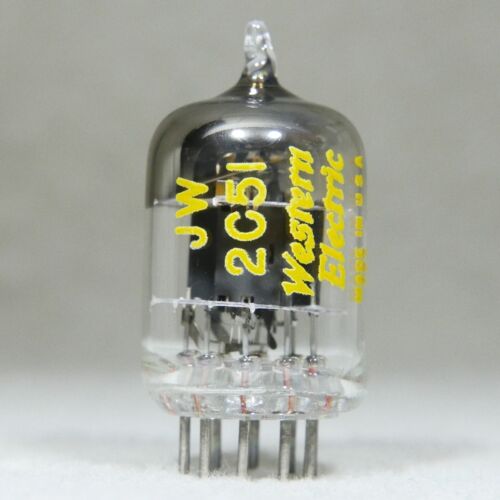 Western Electric JW 396A/2C51/5670 Square Getter Black Plate USA 1957 - Afbeelding 1 van 15