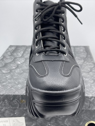 Tenis de diseñador gótico de rock con plataforma Azalea Wang Atlanta negras S: 11 - Imagen 15 de 24