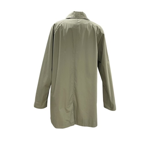 Dennis By Dennis Basso Sage Green Lightweight Trench Coat Lined Jacket L Classic - Picture 10 of 10