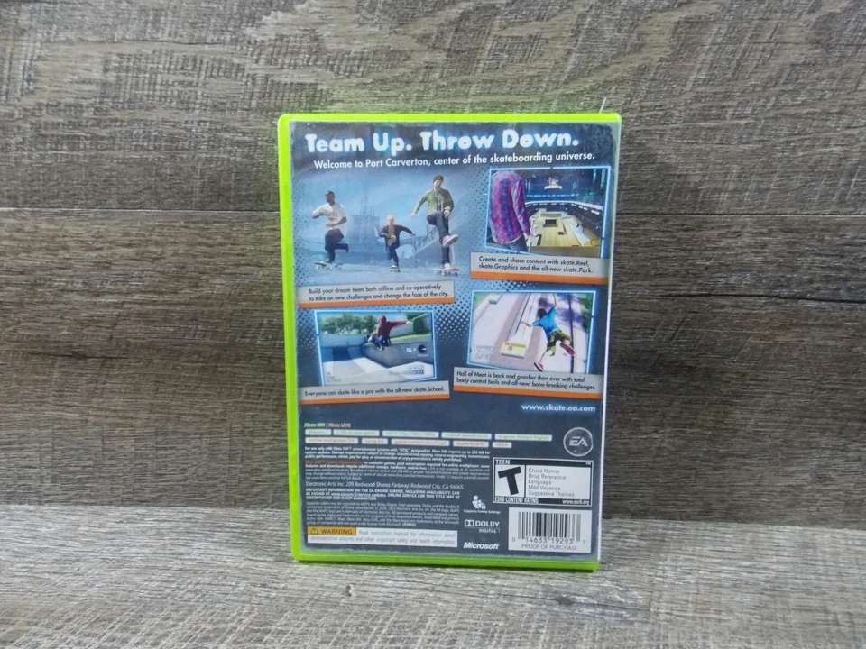 XBOX 360 Lote de 2 Videojuegos: Skate 3 y Lara Croft Tomb Raider Legend, T-Teen Foto 3 de 4