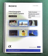 Sony NEX-3 / NEX-5, NEX-5C Handbook Manual: Full Color  Protective Covers 