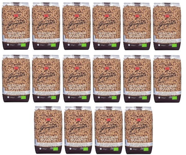 16X Garofalo Pasta Integrale Ditali Rigati Vollkorn-Hartweizen Bio-Produkt 500G-image
