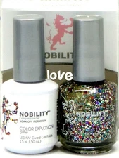 NOBILITY Gel Nail Polish 0.5fl.oz UV/LED Gel Color Duo NBCS112- Color Explosion