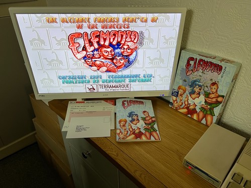 Rare Amiga Elfmania Vintage 1994 Game - Boxed & Working -👽👾Retro Gift Idea👾👽 - Afbeelding 3 van 24