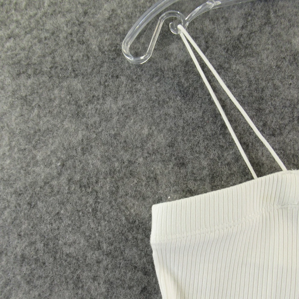 Active основной женщин Майка средний белый спагетти ремень ребристый вискоза эластичной - Изображение 3 из 4