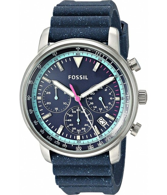 goodwin chronograph black silicone watch