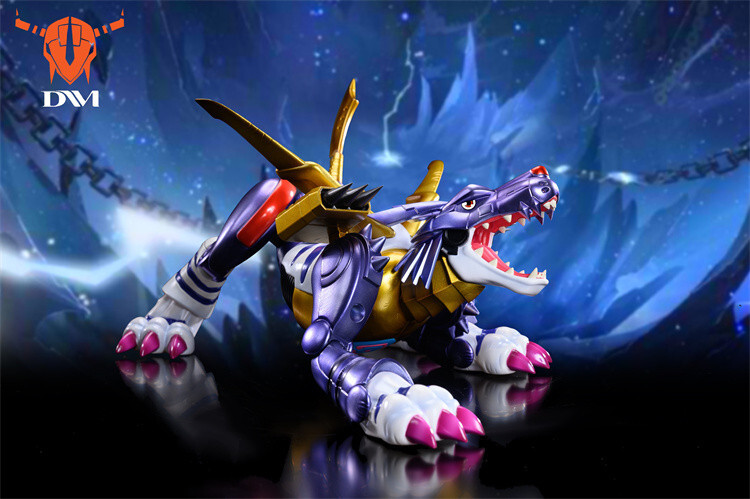 DM Studio Digimon Metal Garurumon Resin Statue Pre-order