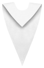 White V-Neck Children Choir Stole