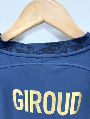 Authentic Nike Jersey Football Olivier Giroud 9 France 2022 Gold