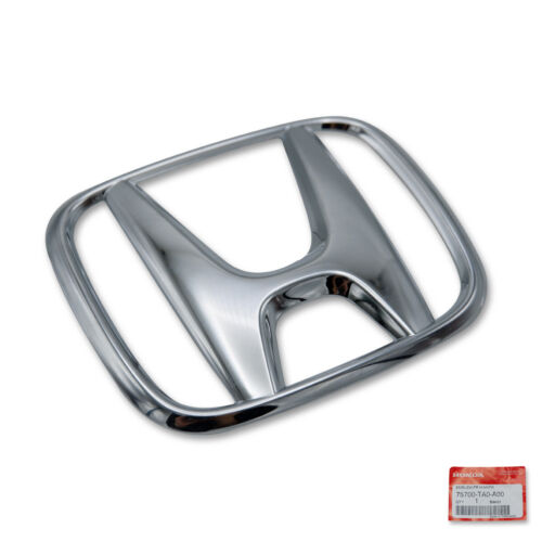 Front Logo Emblem Grille Silver For Honda Civic Accord CR-V '09 '18 - Afbeelding 1 van 6